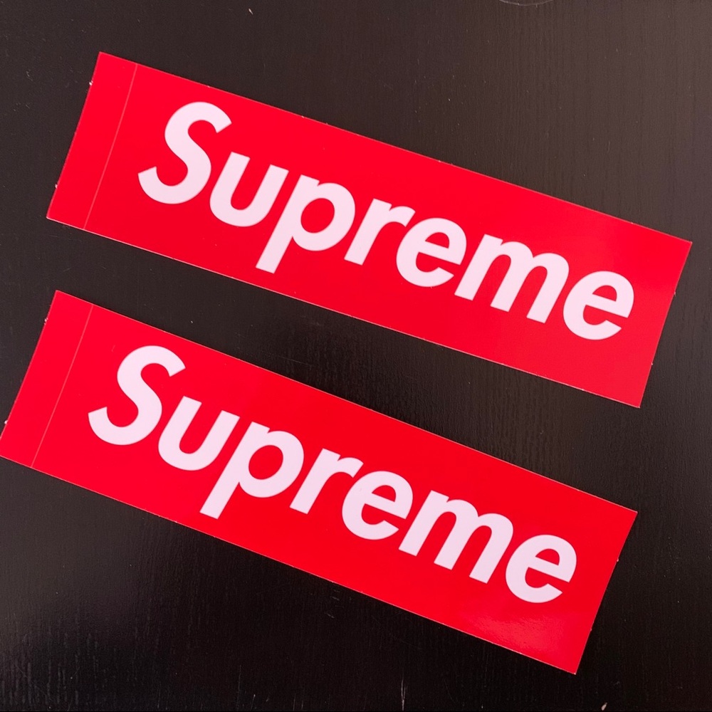 Set of 2 Supreme stickers